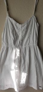 White dress with detailed white flowers